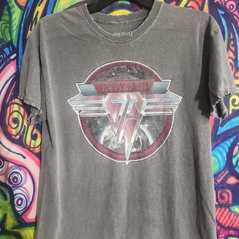 VAN HALEN, Gray Graphic T-Shirt with Logo
